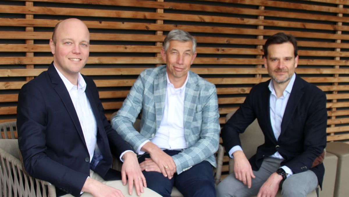 Nicolás Bonnard y Jeroen Van Asten Co-CEOs en Corus junto a Juan Roma (Fuente: Corus)