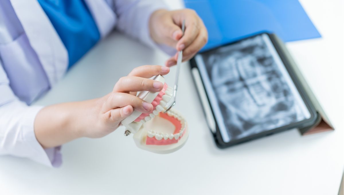 Dentistas examinando la radiografia de un paciente (Fuente: Canva)
