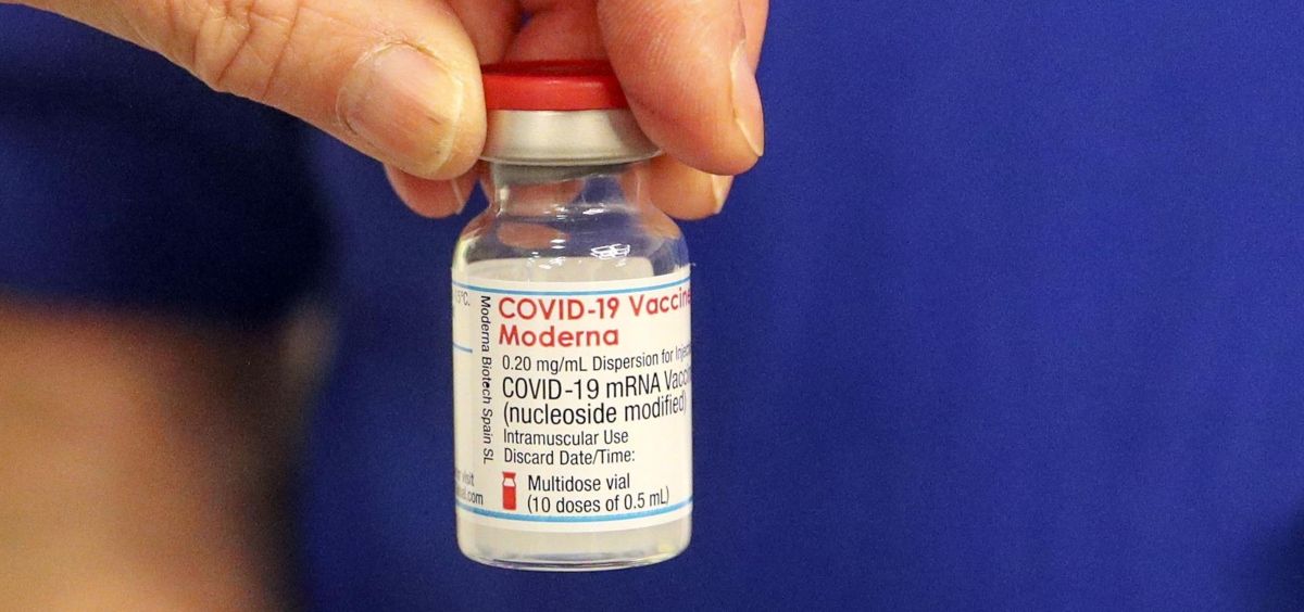 Vial de la vacuna de Moderna (Foto. Steve Parsons PA Wire dpa)
