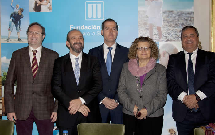 De izq. a drcha.: Jesús C. Gómez, Santiago Moreno, Javier Anitua, Marina Geli y Manuel Martín