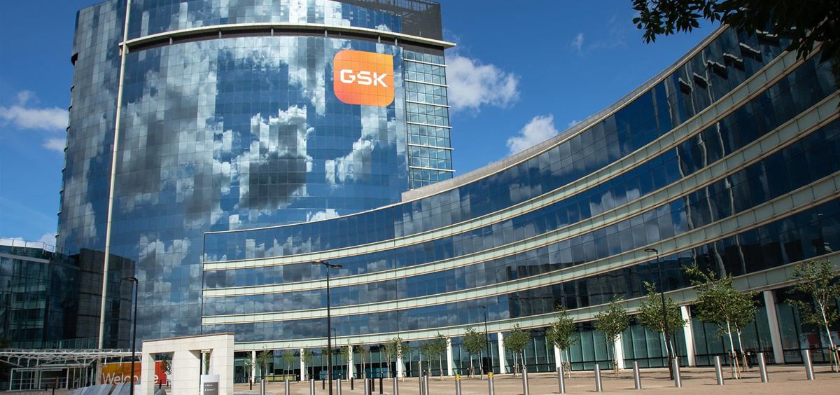 Oficinas de GSK en Londres con su nuevo logo (Foto. GSK)