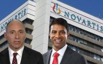 Joseph Jimenez, CEO de Novartis, junto con Vas Narasimmhan, su sucesor a partir del próximo 1 de febrero.