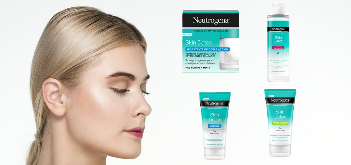 Línea Skin Detox de Neutrogena (Foto. Fotomontaje Estetic)