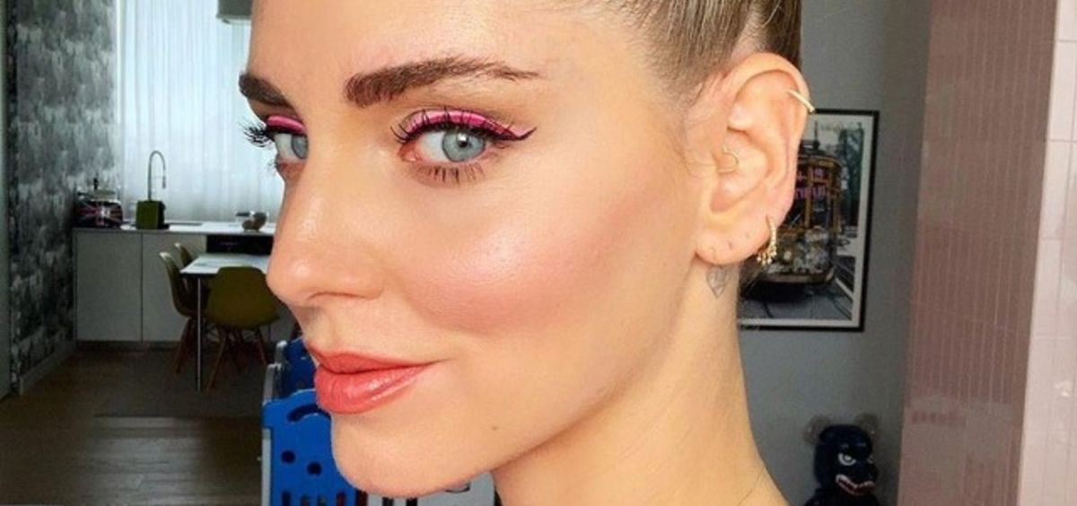 Chiara Ferragni eye liner rosa (Foto. Instagram)