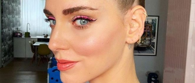 Chiara Ferragni eye liner rosa (Foto. Instagram)