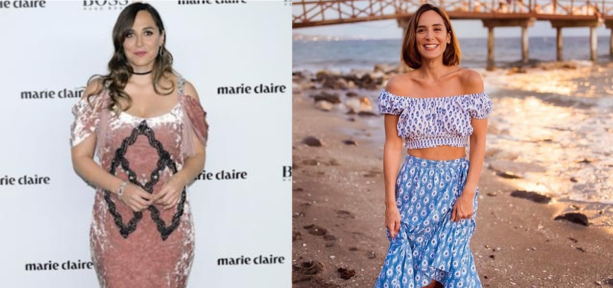 Tamara Falcó antes y después de perder 20 kilos (Foto. Fotomontaje Estetic.es)