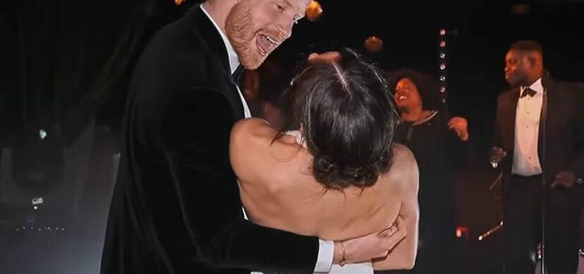 Harry y Meghan Markle durante el baile nupcial (Foto. Netflix)