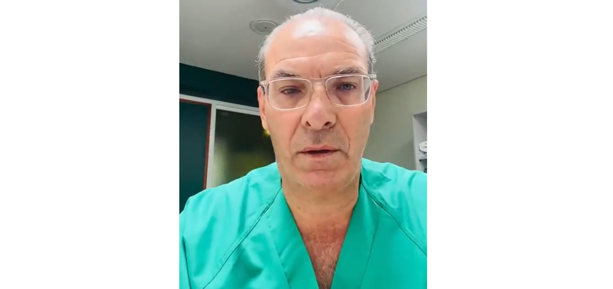 El Dr. Domingo González, médico intensivista del Hospital Insular de Las Palmas de Gran Canaria. (Foto. Twitter)