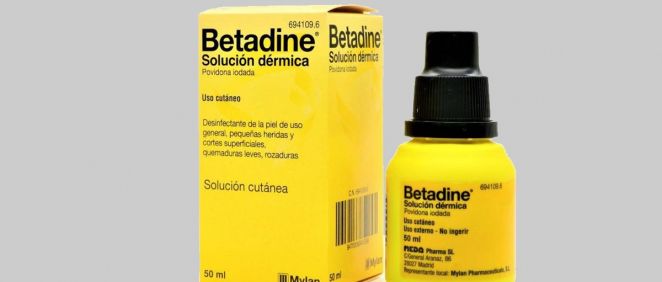 Betadine, povidona iodada (Foto. Consalud.es)