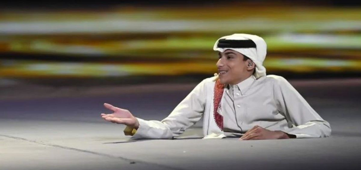 Ghanim al Muftah, embajador de la FIFA del Mundial de Qatar 2022. (Foto. Captura de TV)