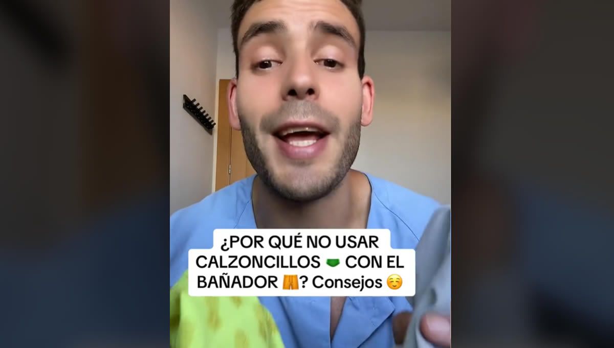 Video del enfermero en redes sociales (Foto: TikTok)