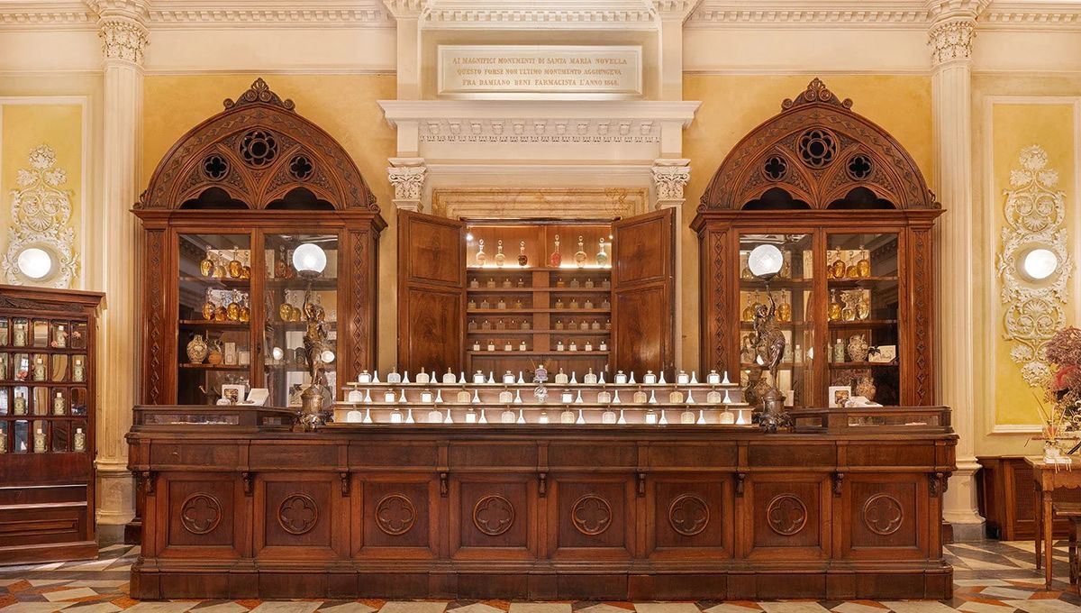 Interior de la farmacia más antigua del mundo (FOTO: Officina Profumo-Farmaceutica di Santa Maria Novella)