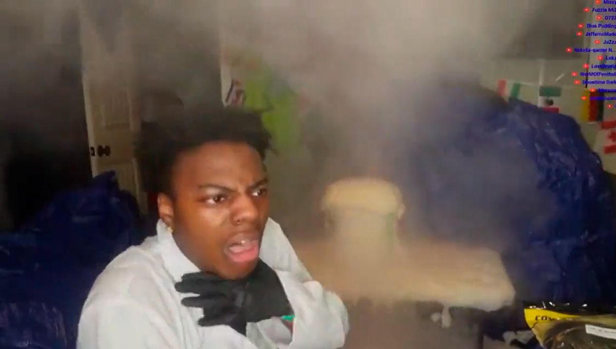 El 'streamer' iShowSpeed se asfixia en directo tras probar un experimento químico en su habitación (Foto. @Dexerto)