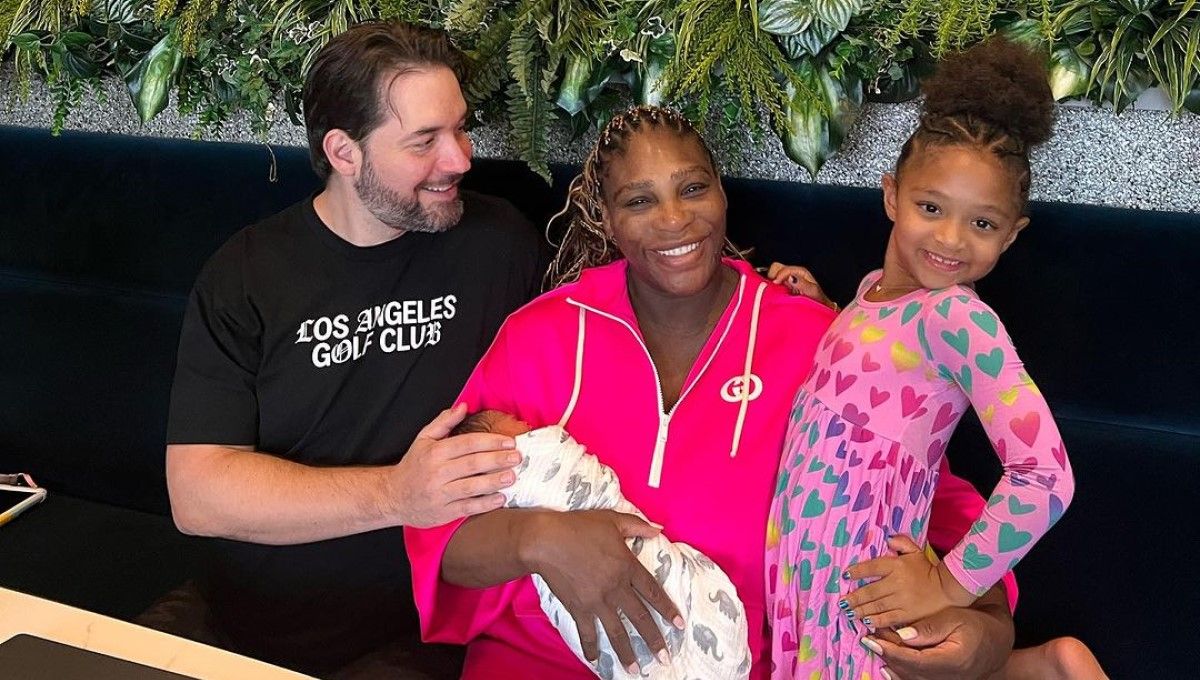 Serena Williams junto a su marido y sus hijas (Foto. @serenawilliams)