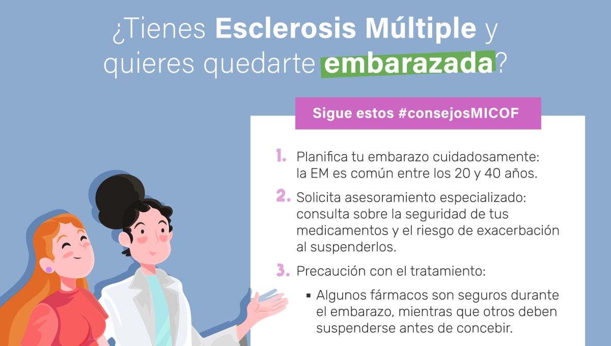 Consejos del Micof para mujeres con esclerosis múltiple que buscan el embarazo (Foto. @micofvlc)