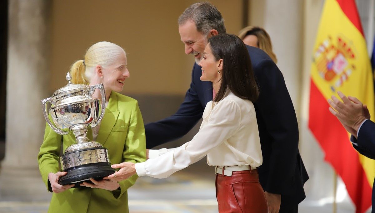 Susana Rodríguez recibe el Premio Reina Letizia, entregado por Doña Letizia (Foto. CSD)