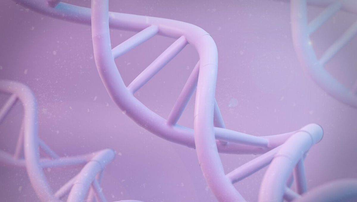 Representación en 3D de ADN Fuente Freepik
