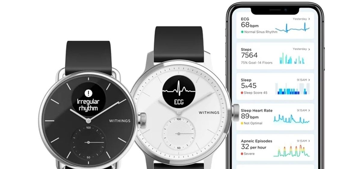 Withings planta cara a Apple, la FDA aprueba su reloj inteligente híbrido con ECG. (Foto. Withings)
