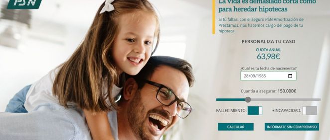 PSN lanza un simulador ‘online’ de su seguro de Amortización de Préstamos. (Foto. PSN)