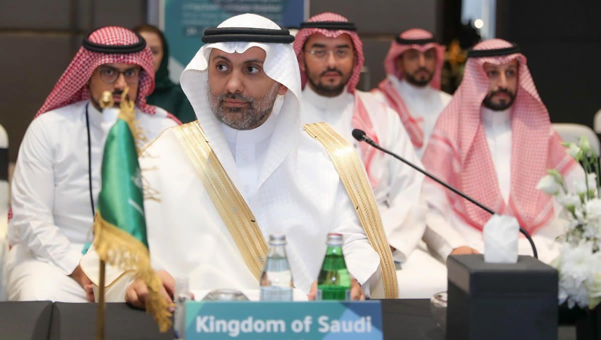 El Ministro de Sanidad de Arabia Saud, Fahd Al Jalajel en la Conferencia Ministerial Mundial de Alto Nivel (Foto. Twitter - Fahd Al Jalajel)