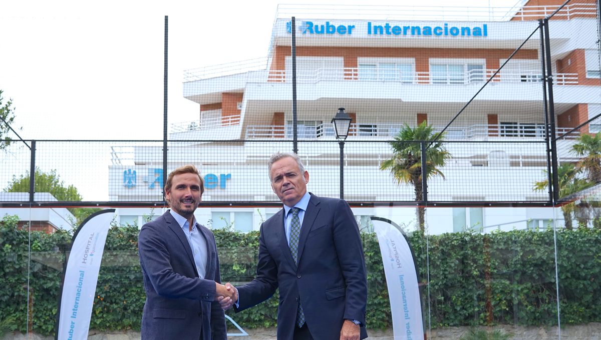 Acuerdo del Hospital Ruber Internacional y La Masó Sport Club (Foto. Quirónsalud)