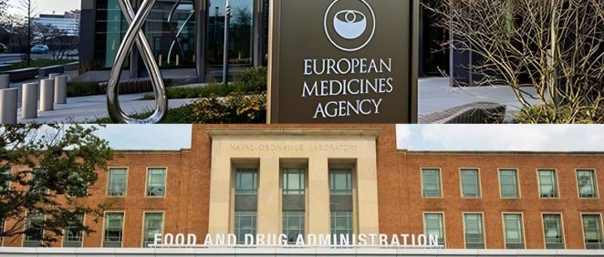 Sede de la EMA y la FDA (Foto. Montaje)