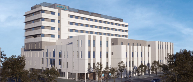 Imagen digital del nuevo Hospital de Sanitas en Valdebebas, Madrid (Foto. Sanitas)