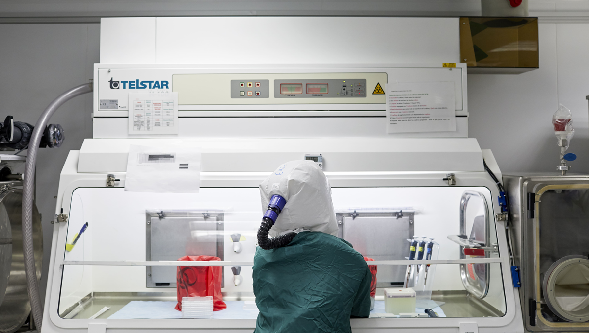 Laboratorio de máximo nivel de bioseguridad BSL 4 (Foto. GSK)