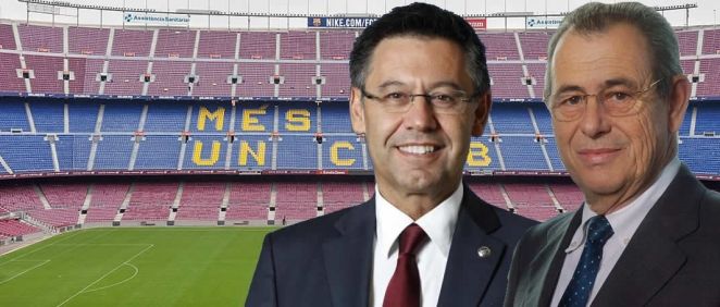 Josep Maria Bartomeu, presidente del FC Barcelona; y Víctor Grifols, presidente de Grifols