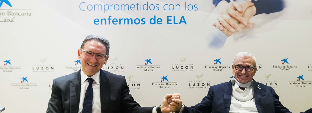 Jaume Giró, director general de la Fundación la Caixa junto a Francisco Luzón, presidente de la fundación Luzón.