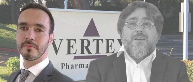 Humberto Stefanutti, nuevo director general de Vertex España y Portugal junto a su antecesor en el cargo, Felis Iglesias