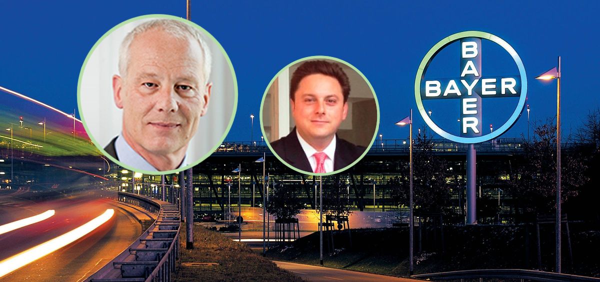 De izq. a dcha.: Rainer Krause, hasta ahora CEO de Bayer en España, y Bernardo Kanahuati quién le sustituirá próximamente.