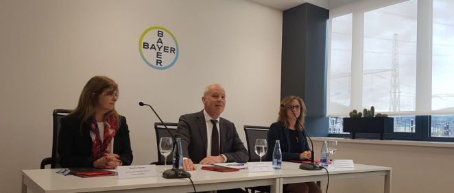 Rainer Krause, CEO de Bayer en España y Portugal, durante la presentación este jueves de los datos económicos.