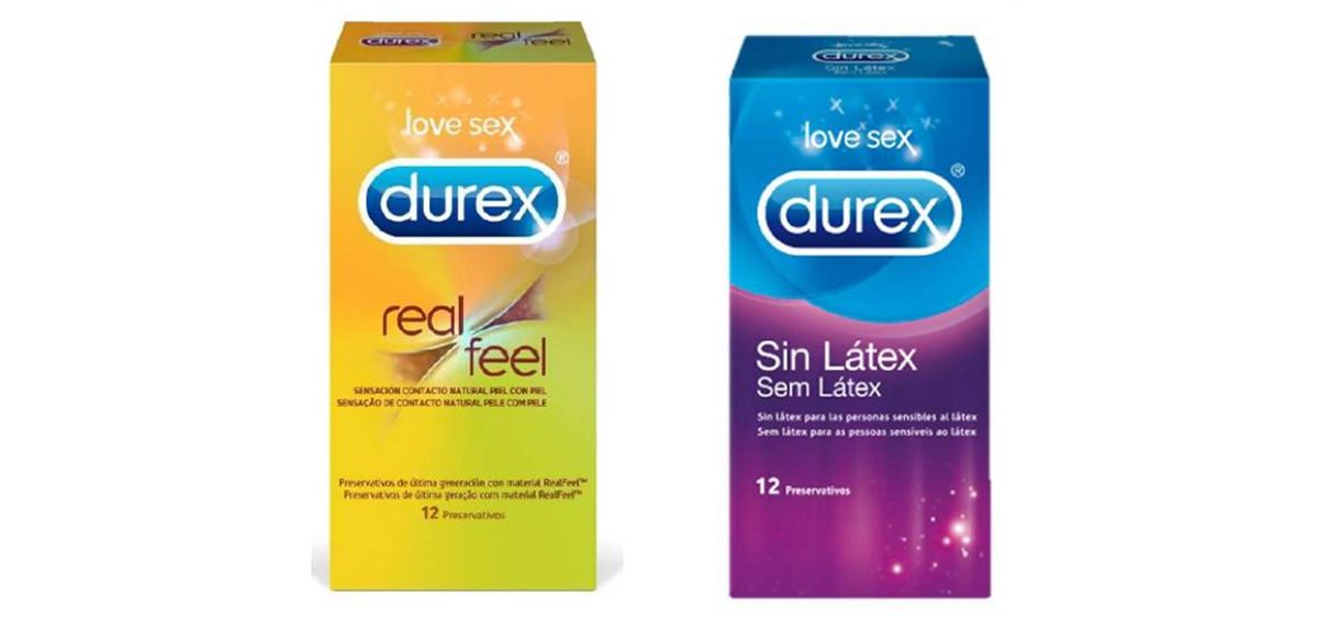 Los preservativos retirados son Durex Real Feel y Durex Sin Látex.