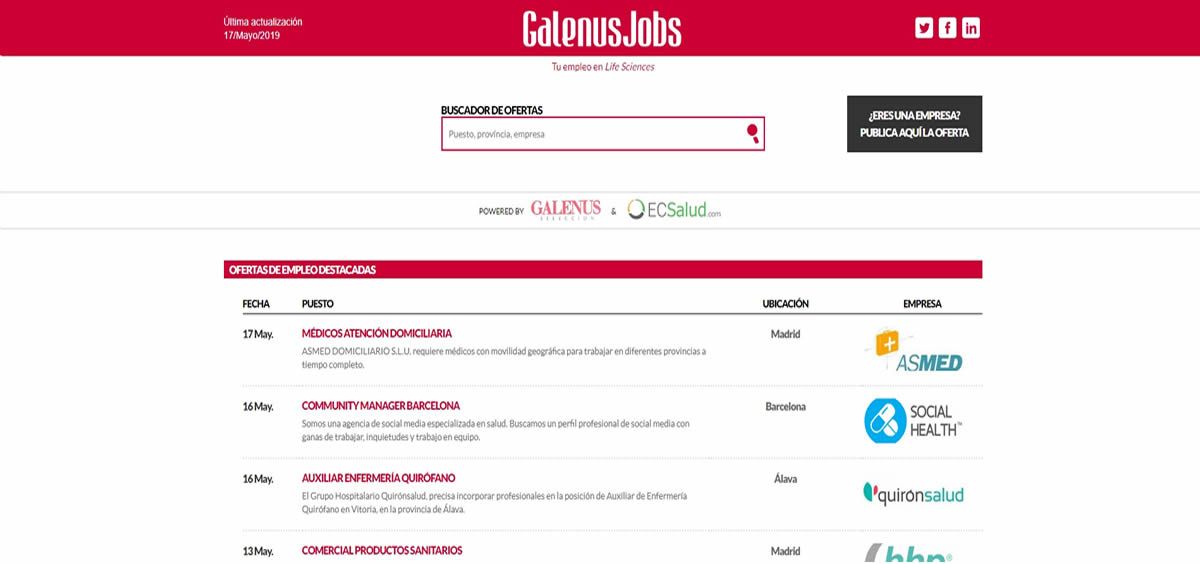 Últimas ofertas de empleo en GalunusJobs