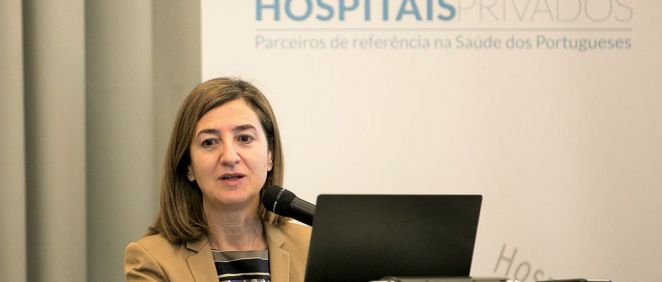 María Tormo, directora de Planificación y Desarrollo de Asisa, durante su intervención en la II Cumbre Ibérica de la Sanidad Privada.