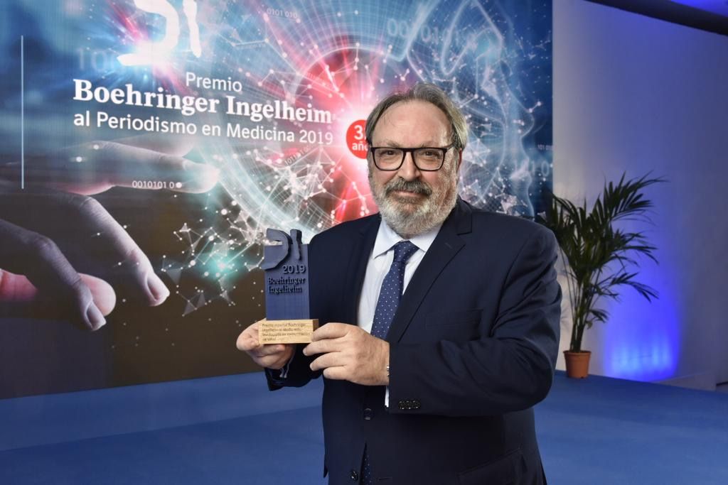 Juan Blanco, CEO del Grupo Mediforum, recoge el Premio Boehringer Ingelheim 2019