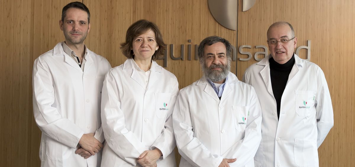 Juan Castro, Carme Ares, Alejandro Mazal y Raymond Miralbell, equipo médico del Centro de Protonterapia de Quirónsalud (Quirónsalud)