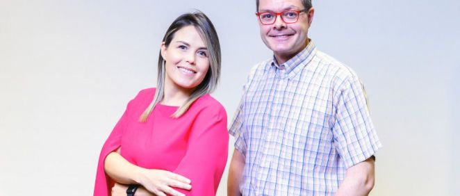 Gabriela Jiménez y Oriol Casanovas, dos de los responsables del proyecto (Foto. AtG)