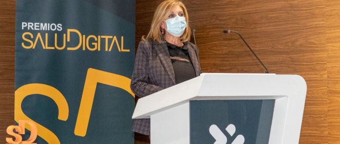 Yolanda Gómez, directora general de Linde Healthcare en los V Premios SaluDigital. (Foto. Óscar Frutos)