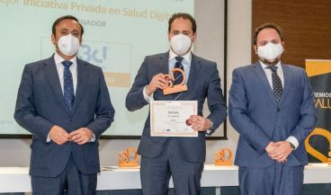 Manuel Castro, premio Mejor Iniciativa en Salud Digital (Foto. Oscar Frutos)