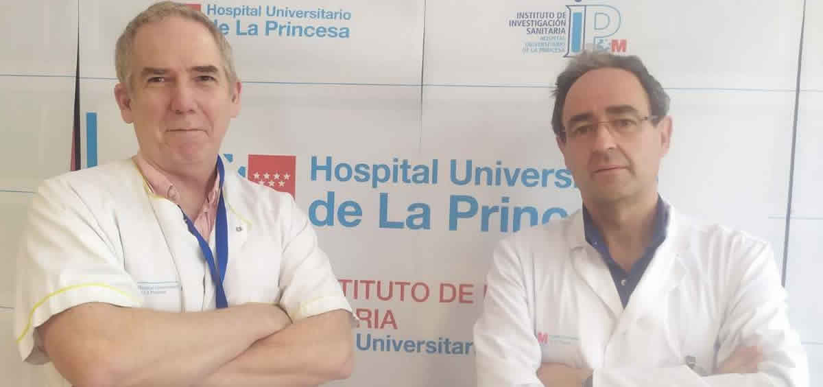 El físico, Guillermo Ortega y el cardiólogo Jesús Jiménez Borreguero. (Foto: Hospital universitario de La Princesa)