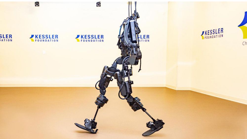 Un exoesqueleto robótico utilizado en la investigación de lesiones de la médula espinal