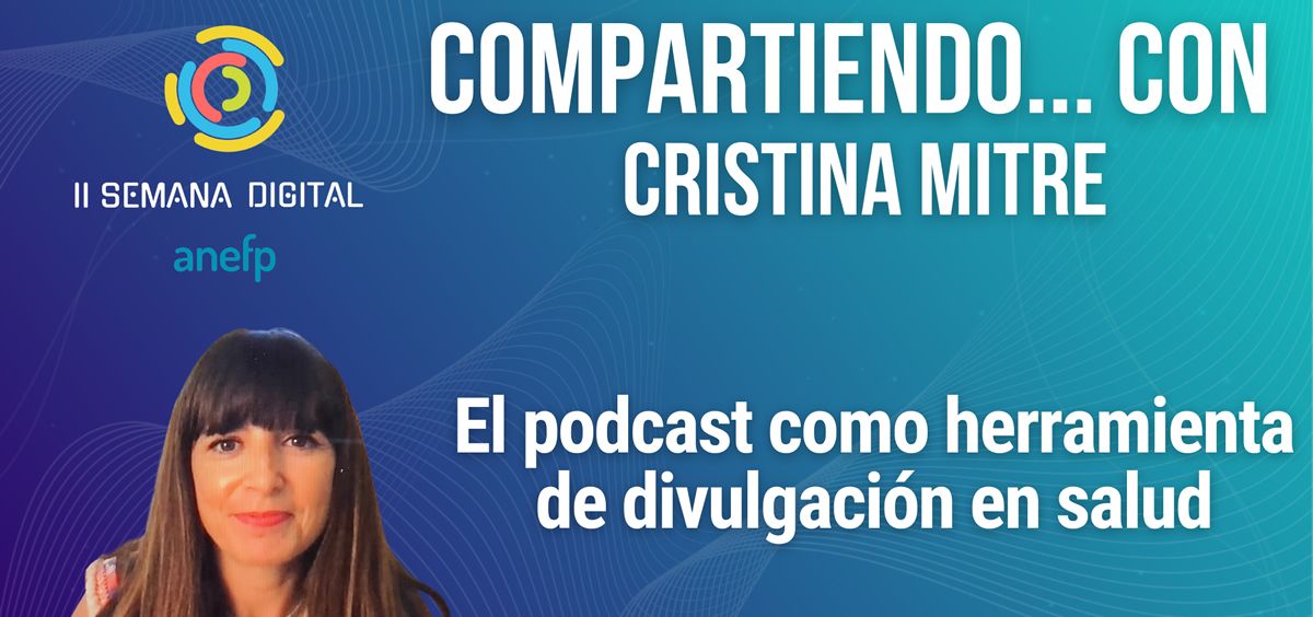 La periodista y podcaster Cristina Mitre (Foto. ConSalud)