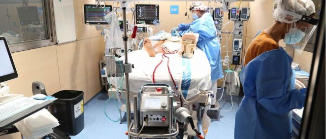 Paciente tratado con soporte ECMO en el Hospital Vall d´Hebron (Foto: Vall d´Hebron)