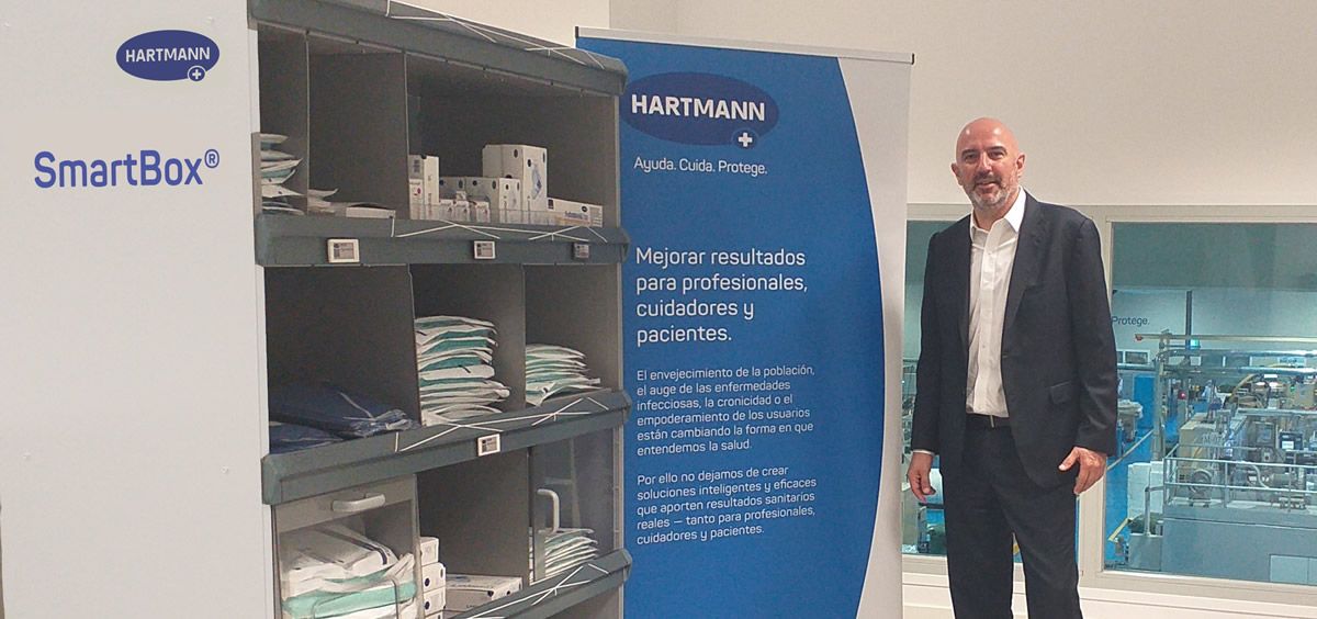 Sergi Rabaza en las instalaciones corporativas de HARTMANN. (Foto. HARTMANN)