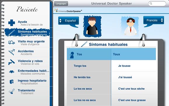 App española para la comunicación multilingüe médico-paciente