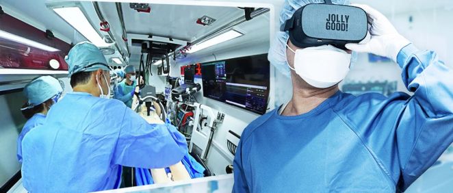 Investigadores japoneses crean un sistema de realidad virtual para ambulancias (Foto. Jolly Good)