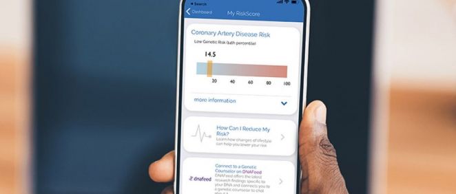 MyGenRank, una app para determinar el riesgo de enfermedad cardiovascular. (Foto. Instituto de Investigación Scripps)