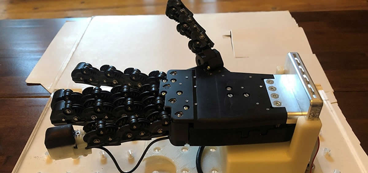 Yemas de dedo artificiales en 3D para darles sentido del tacto a los robots (Foto. Universidad de Bristol)